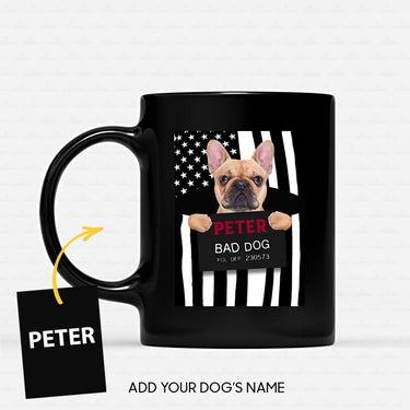 Personalized Dog Gift Idea - Bull The Bad Dog For Dog Lovers - Black Mug